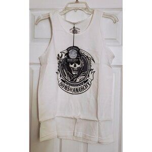 SONS OF ANARCHY PROSPECT ROAD GEAR OFFICIAL LICENSED 2012 WHITE TANK TOP S NWT